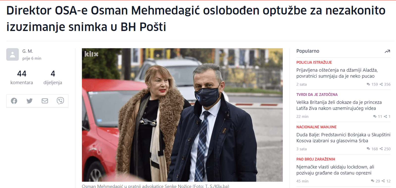 Sud BiH: Mehmedagić i Pekić oslobođeni krivice - slika 1