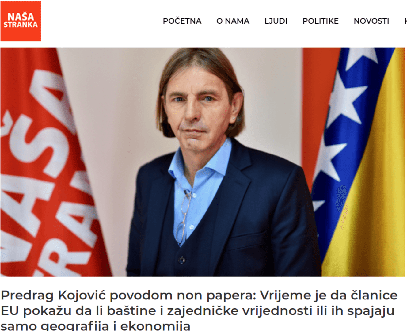 Kojović: "I Mein Kampf je bio 'non-paper'" - slika 1