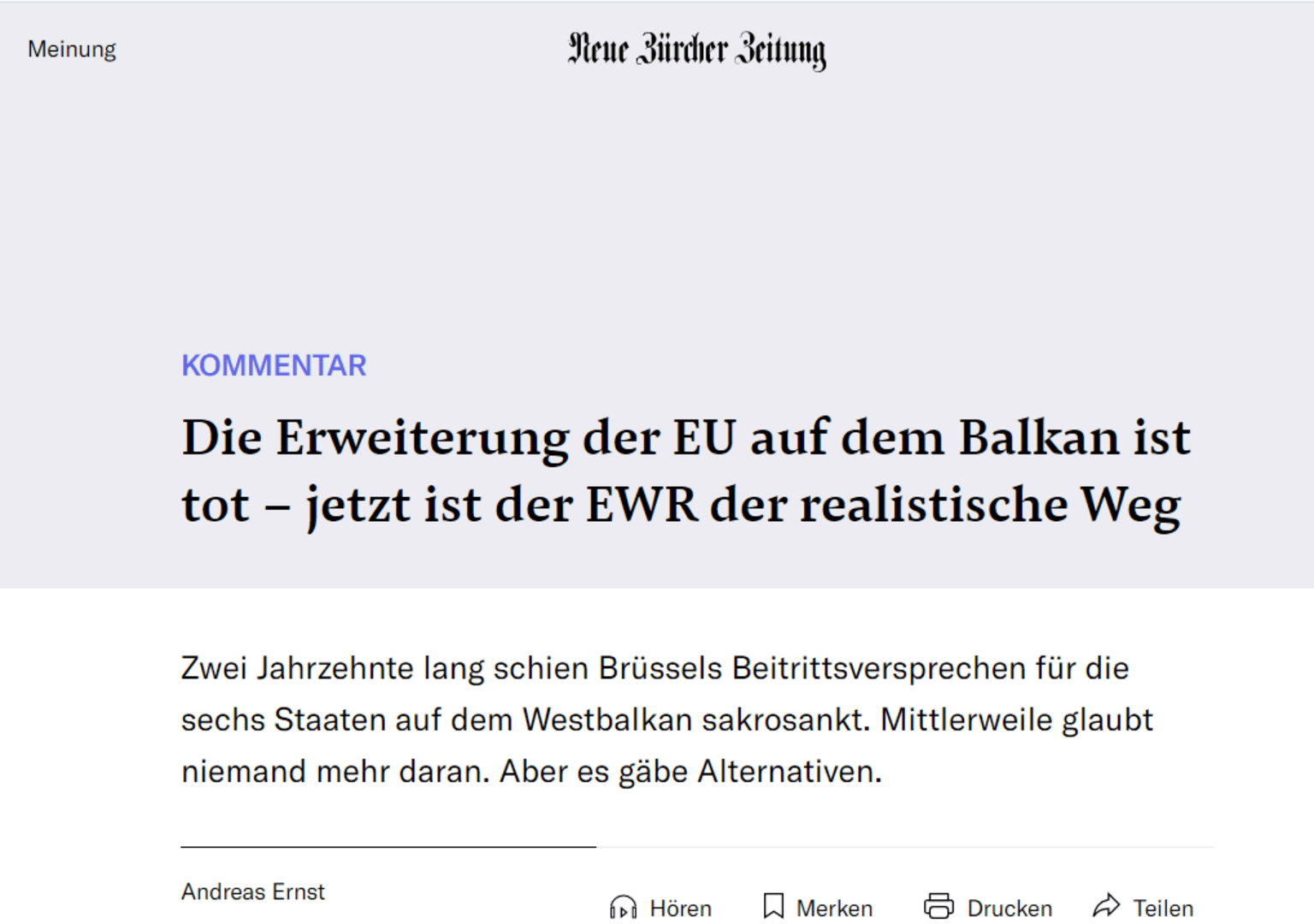 Put  u EU za zapadni Balkan je mrtav! Živio EEA! - slika 1