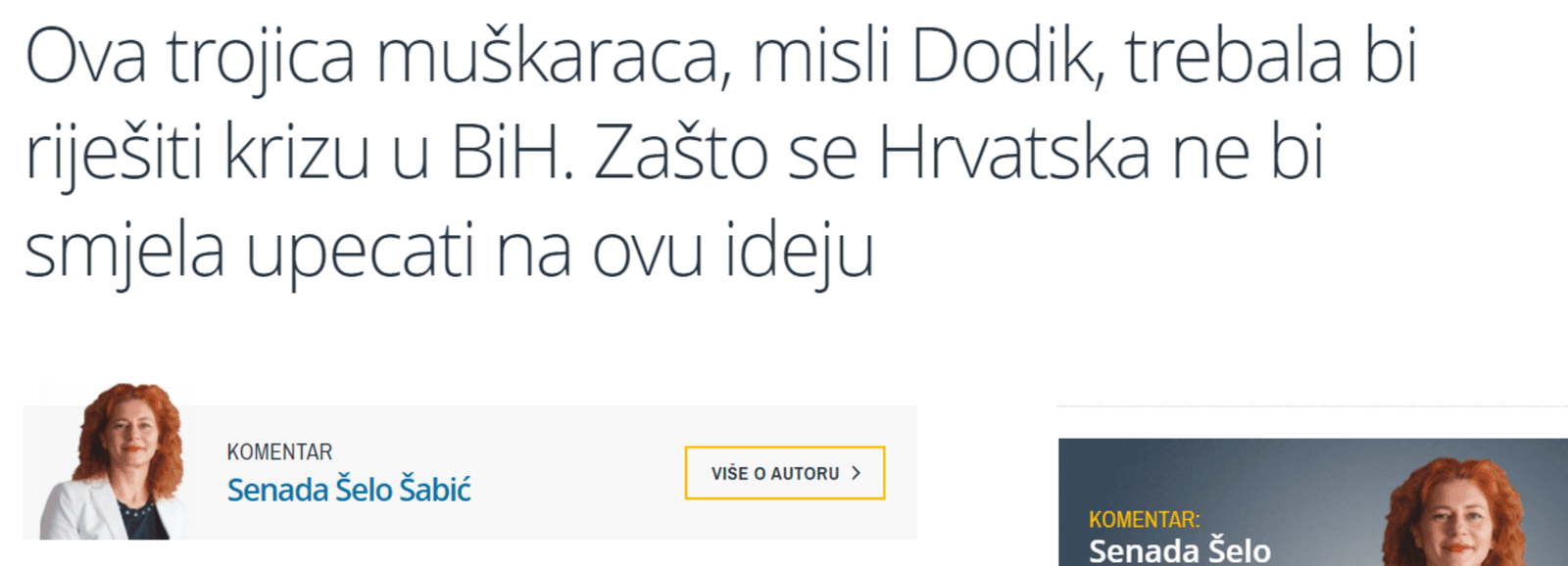 Erdoganova i Vučićeva ideja opasna je i za Hrvatsku - slika 1