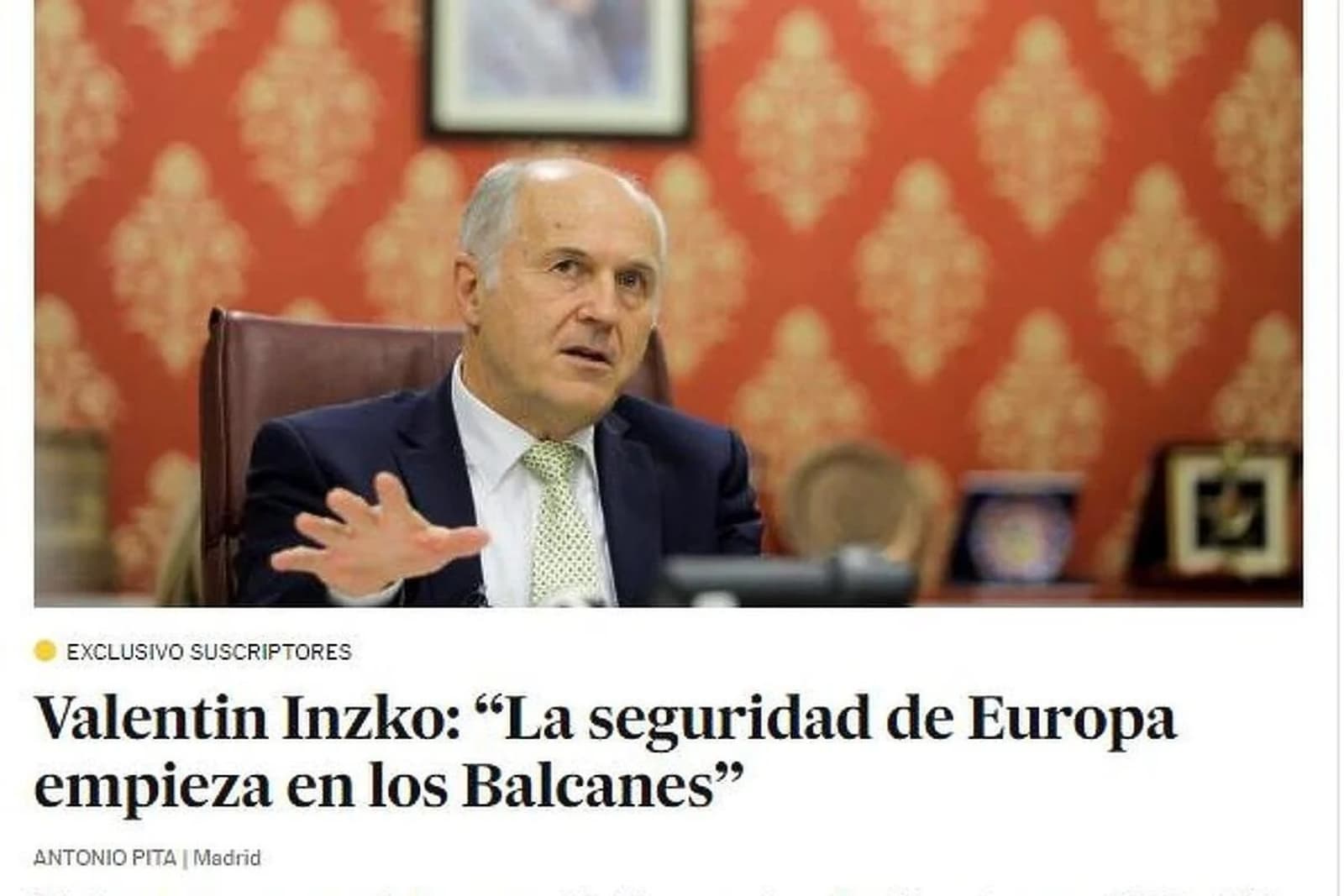 Inzko: Bosna i Hercegovina n(ij)e zanima(la) Evropsku uniju - slika 1