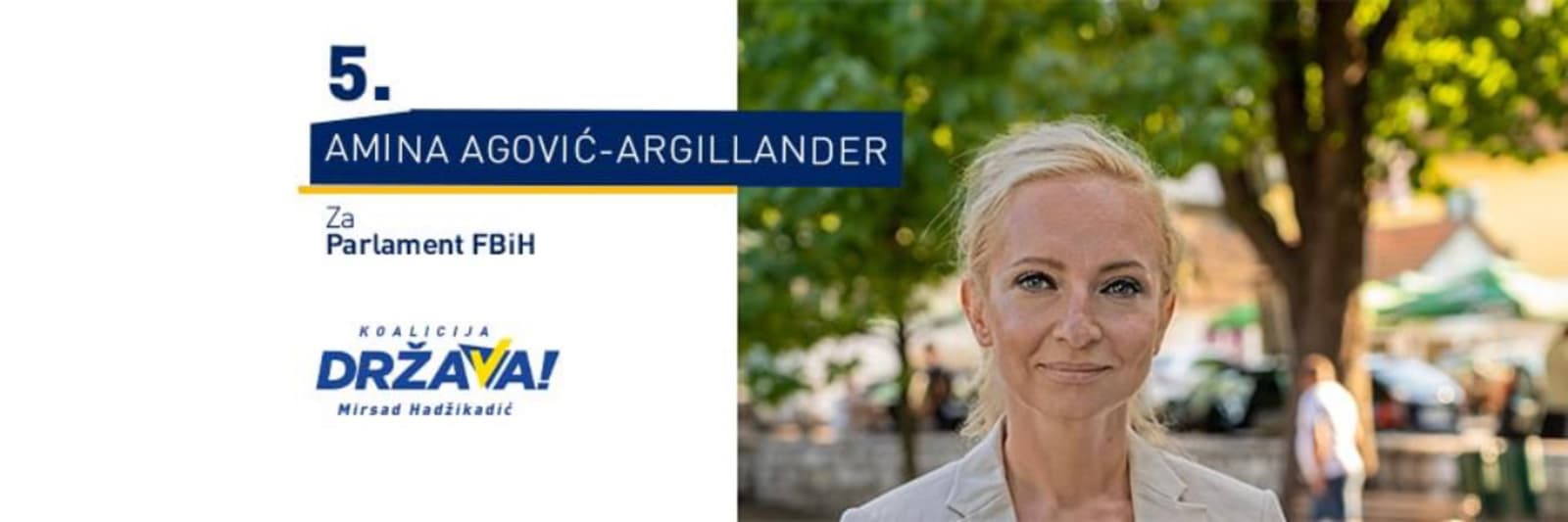 Amina Agović-Argillander: Ja sam kandidat iz dijaspore - slika 1