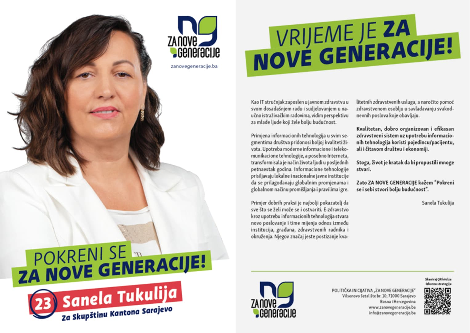 Sanela Tukulija:  Ovo je moja prva kandidatura i uopće bavljenje politikom - slika 1