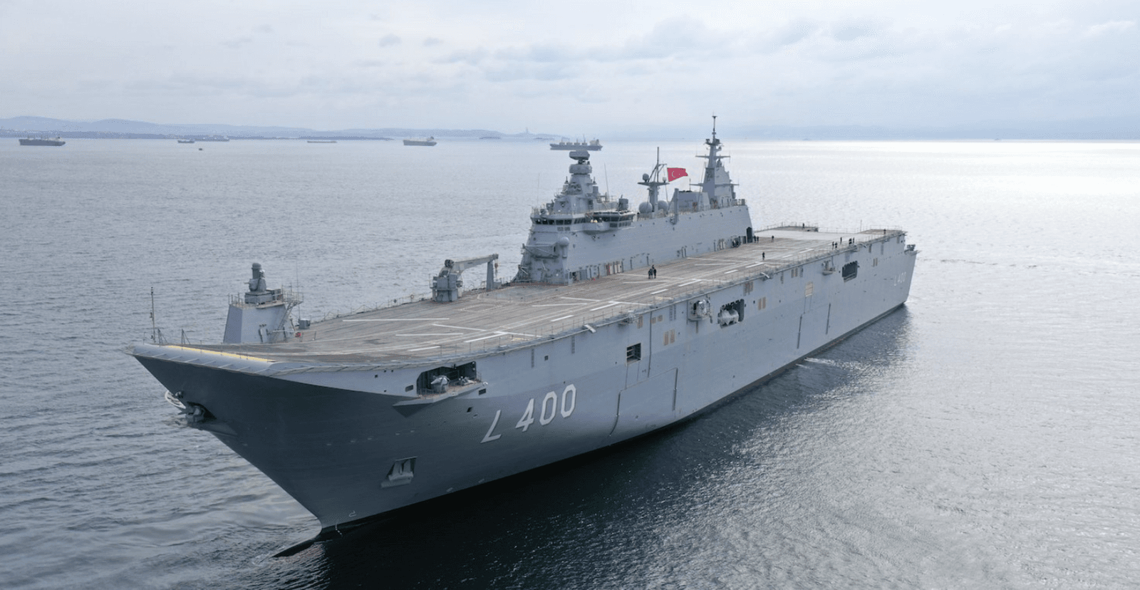 Prvi nosač dronova: Turska porinula svoj najveći brod TCG Anadolu - slika 1