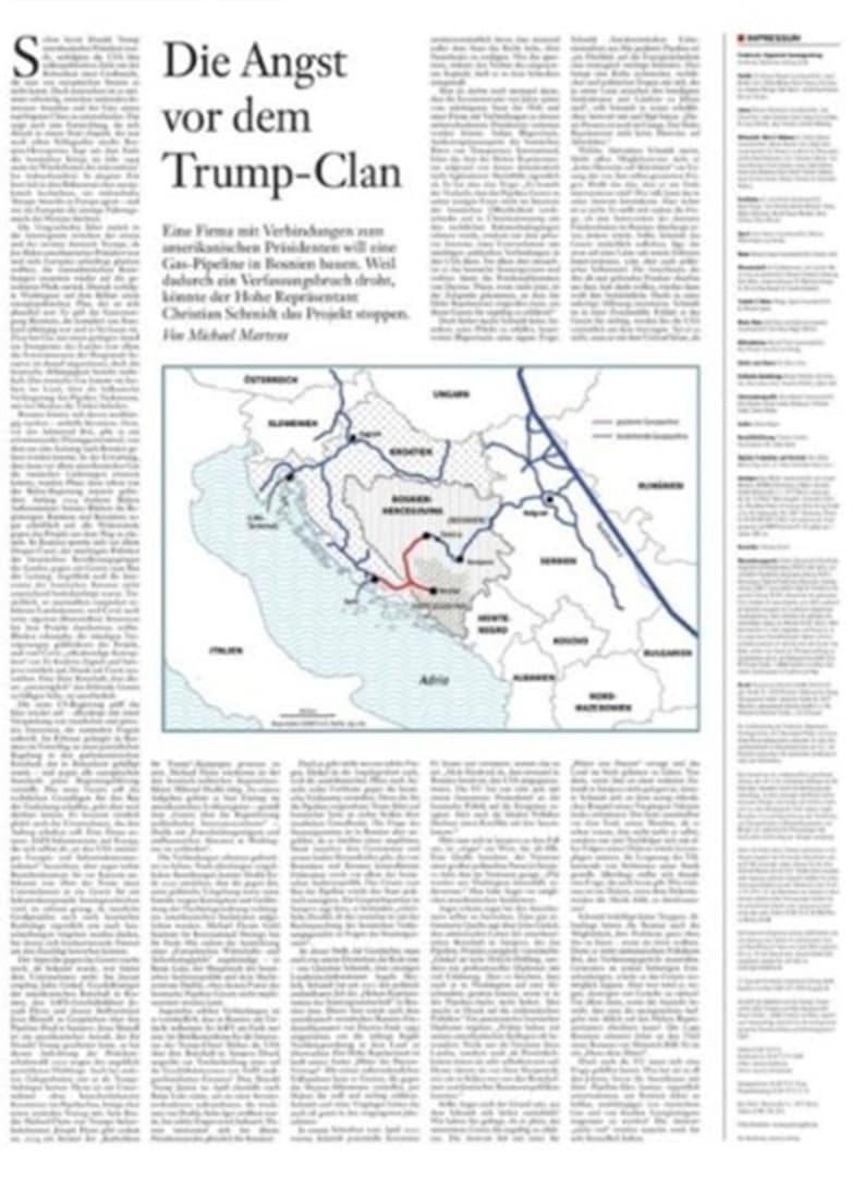 FAZ: Strah od Trumpovog klana i gasovod u Bosni i Hercegovini - slika 1