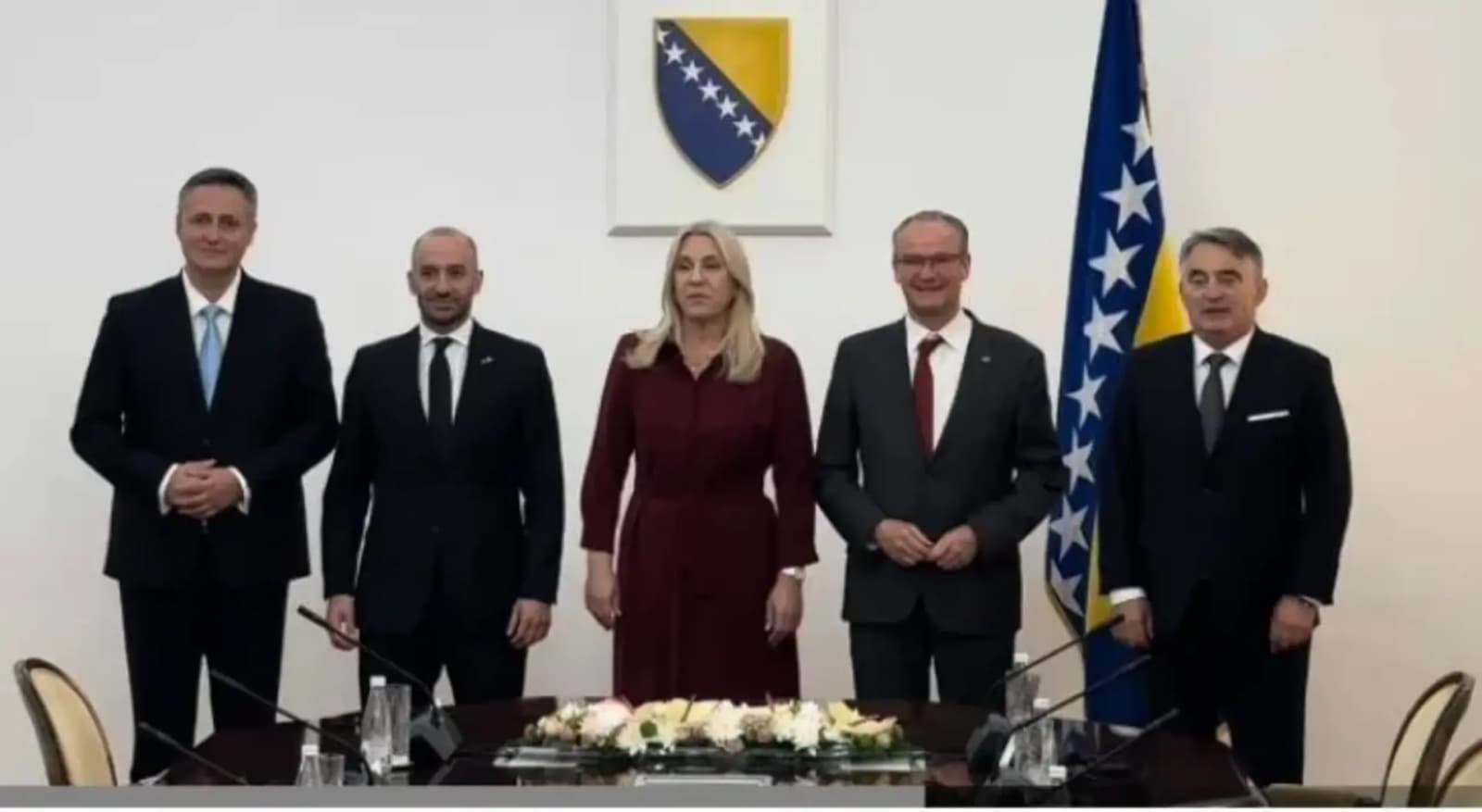 Ministri iz Francuske i Njemačke stigli u BiH, dočekali ih članovi Predsjedništva - slika 1