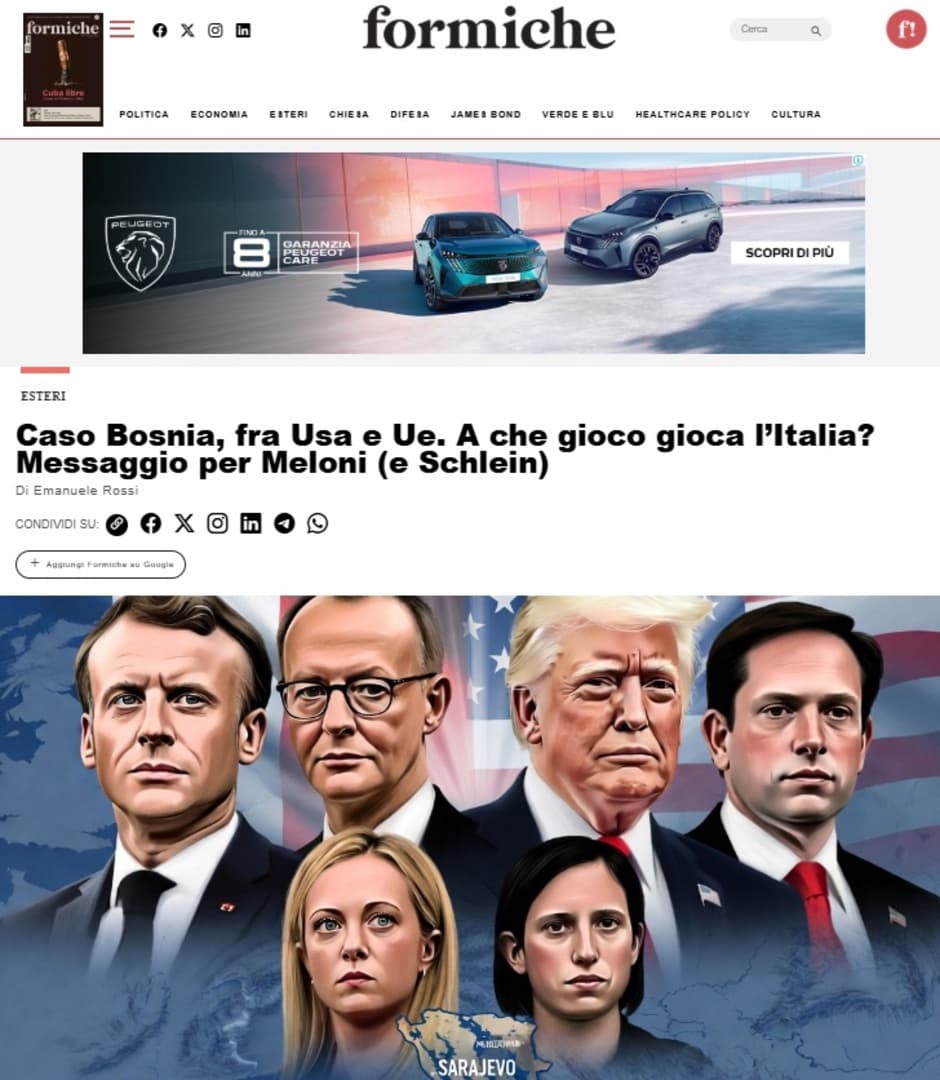 Italijanski list: Sati odlučuju hoće li Landi preuzeti OHR. U pitanju je kredibilitet Italije - slika 1