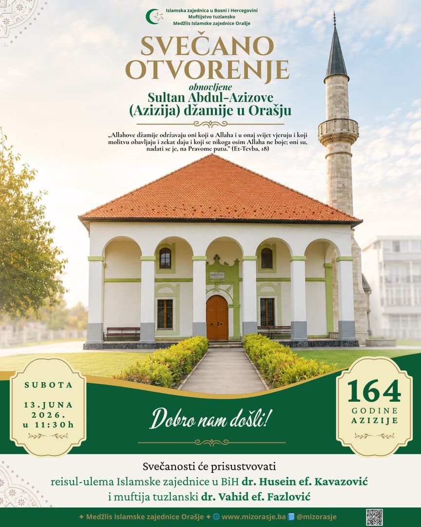 U subotu svečano otvaranje obnovljene Azizija džamije u Orašju - slika 1