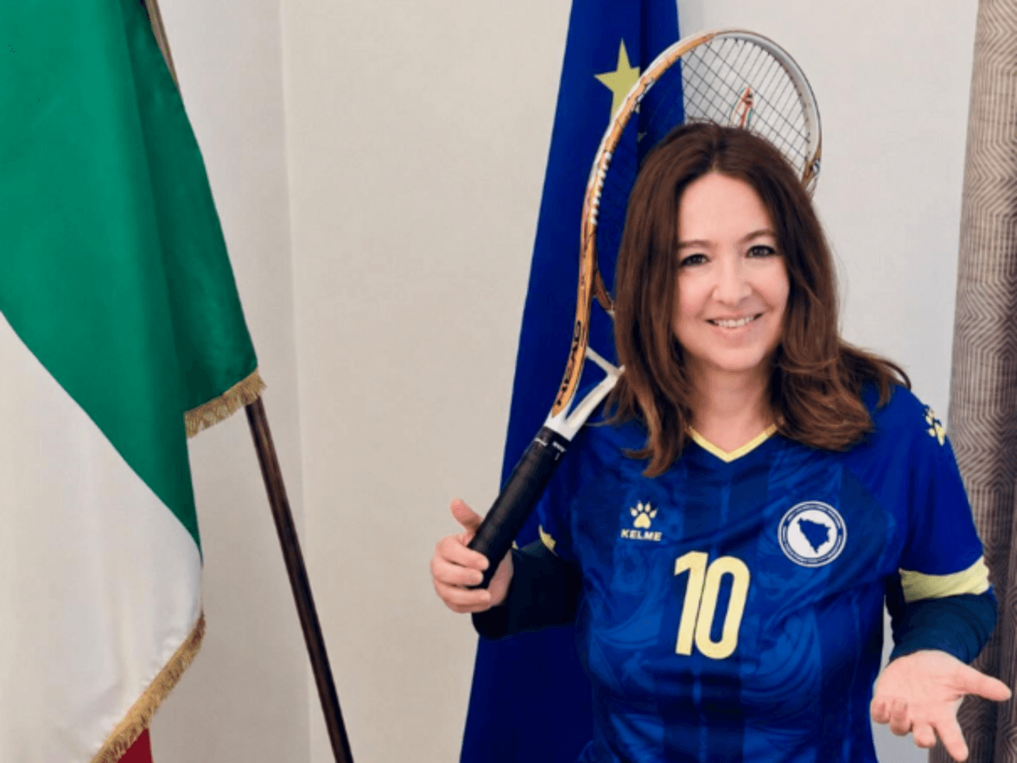 Ambasada Italije u BiH: Navijamo za Zmajeve, mi ćemo igrati tenis - slika 1