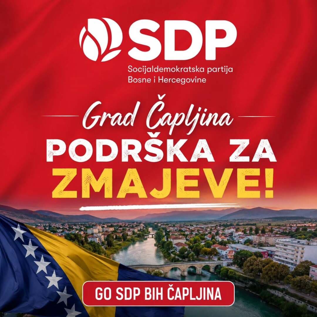 SDP Čapljina: Licemjerno je ukloniti zastave BiH. Poruka je jasna - slika 1