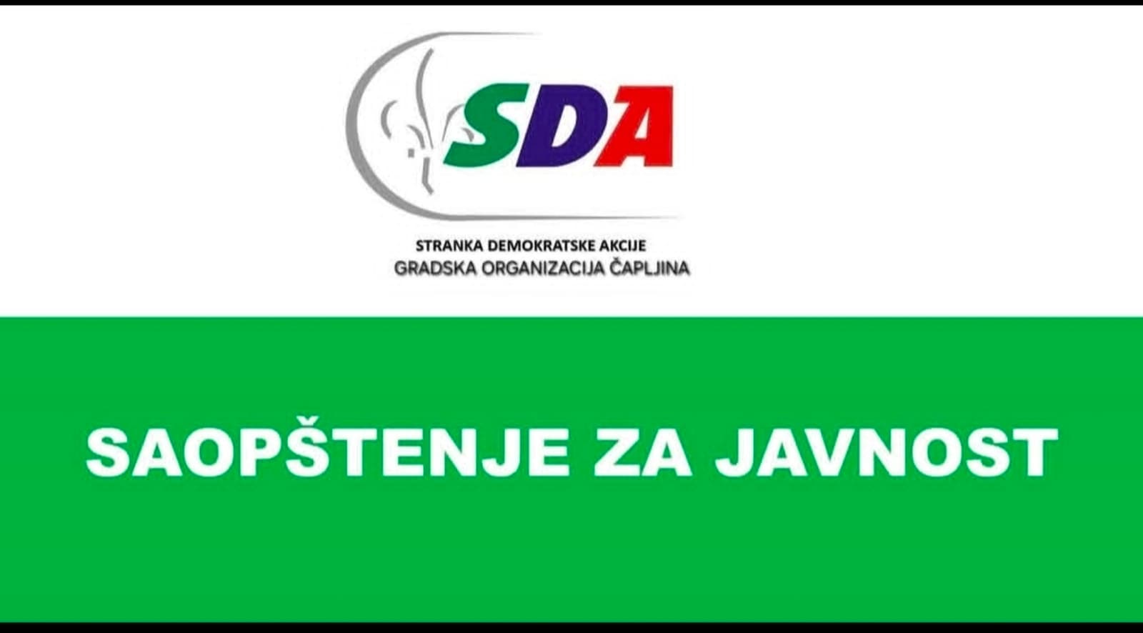 Oglasila se SDA Čapljina: Druge zastave se na istim mjestima godinama postavljaju i nisu smetale EP HZ HB - slika 1