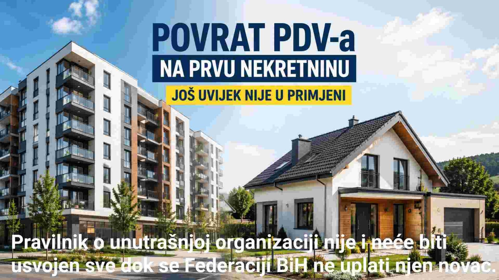 Šta je potrebno za povrat PDV-a na kupovinu prve nekretnine - slika 1