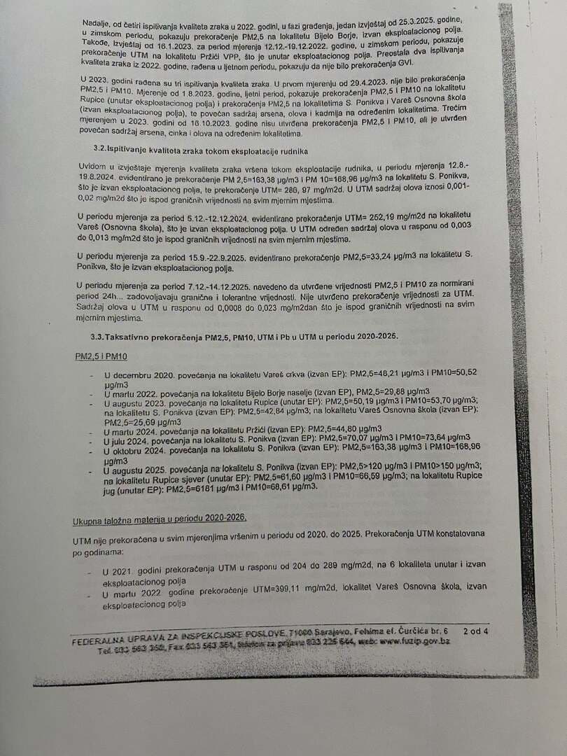 Gratz upozorio na nalaze olova u krvi stanovnika Vareša: Institucije nemaju potpune podatke - slika 16
