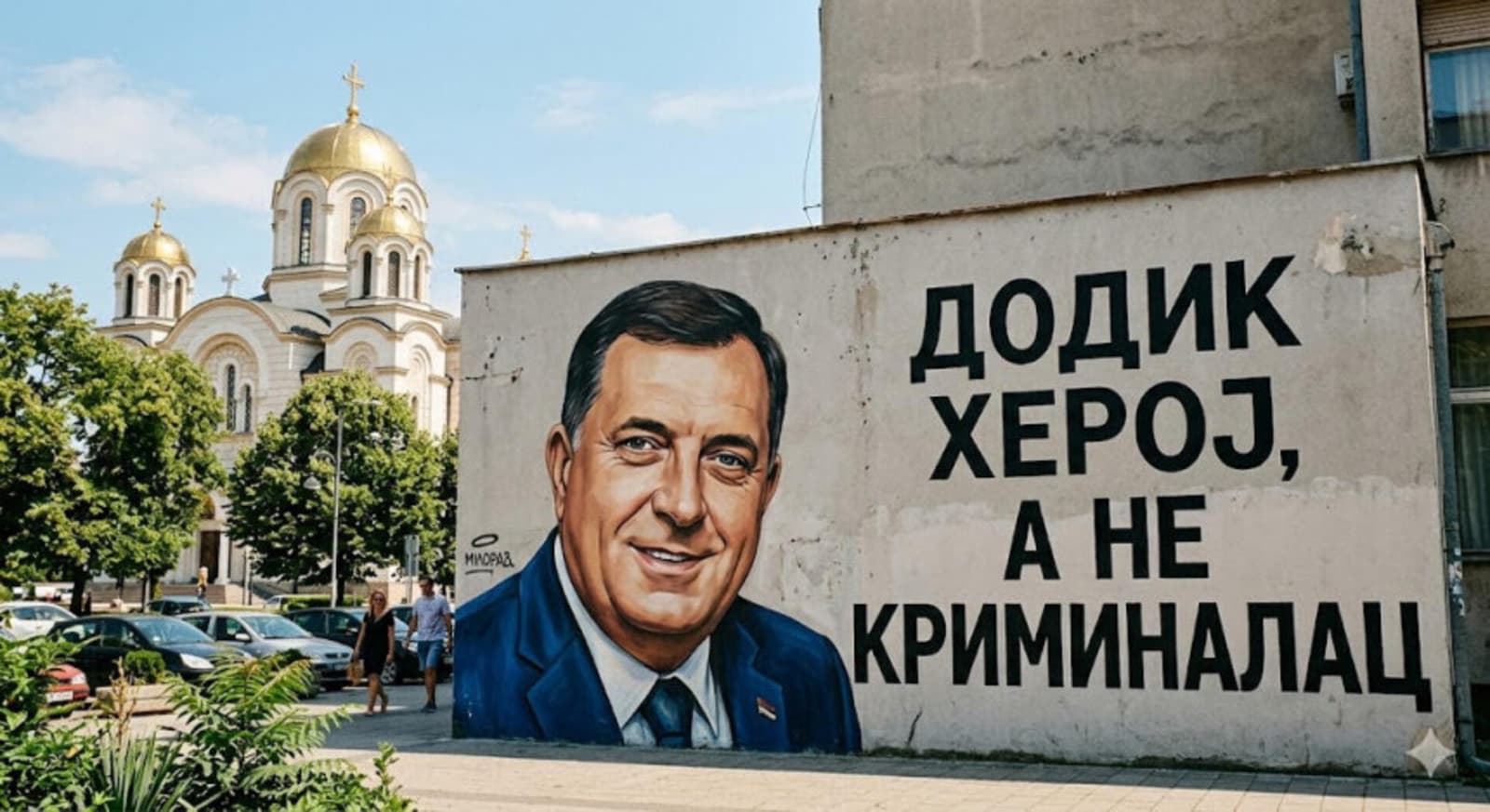 SNSD oslikava murale “Dodik heroj, a ne kriminalac”!? - slika 1
