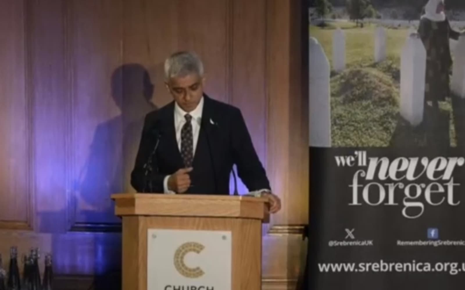 Gradonačelnik Londona Sadiq Khan: Srebrenica nas uči šta se dešava kada se mržnji ne stane u kraj - slika 1