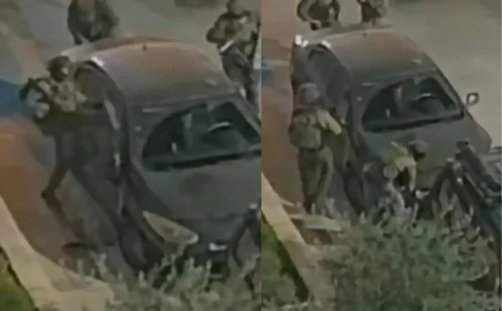 Izraelski vojnik snimljen kako uništava palestinska vozila - slika 1