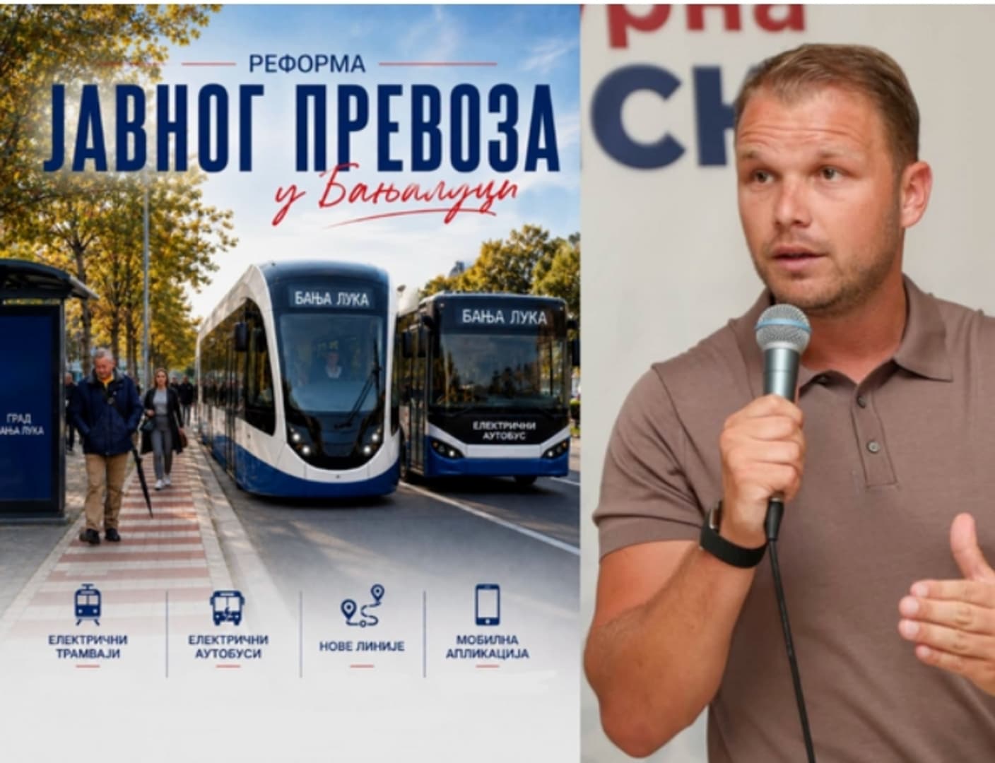 Stanivuković najavio električne autobuse i tramvaje u Banjoj Luci - slika 1