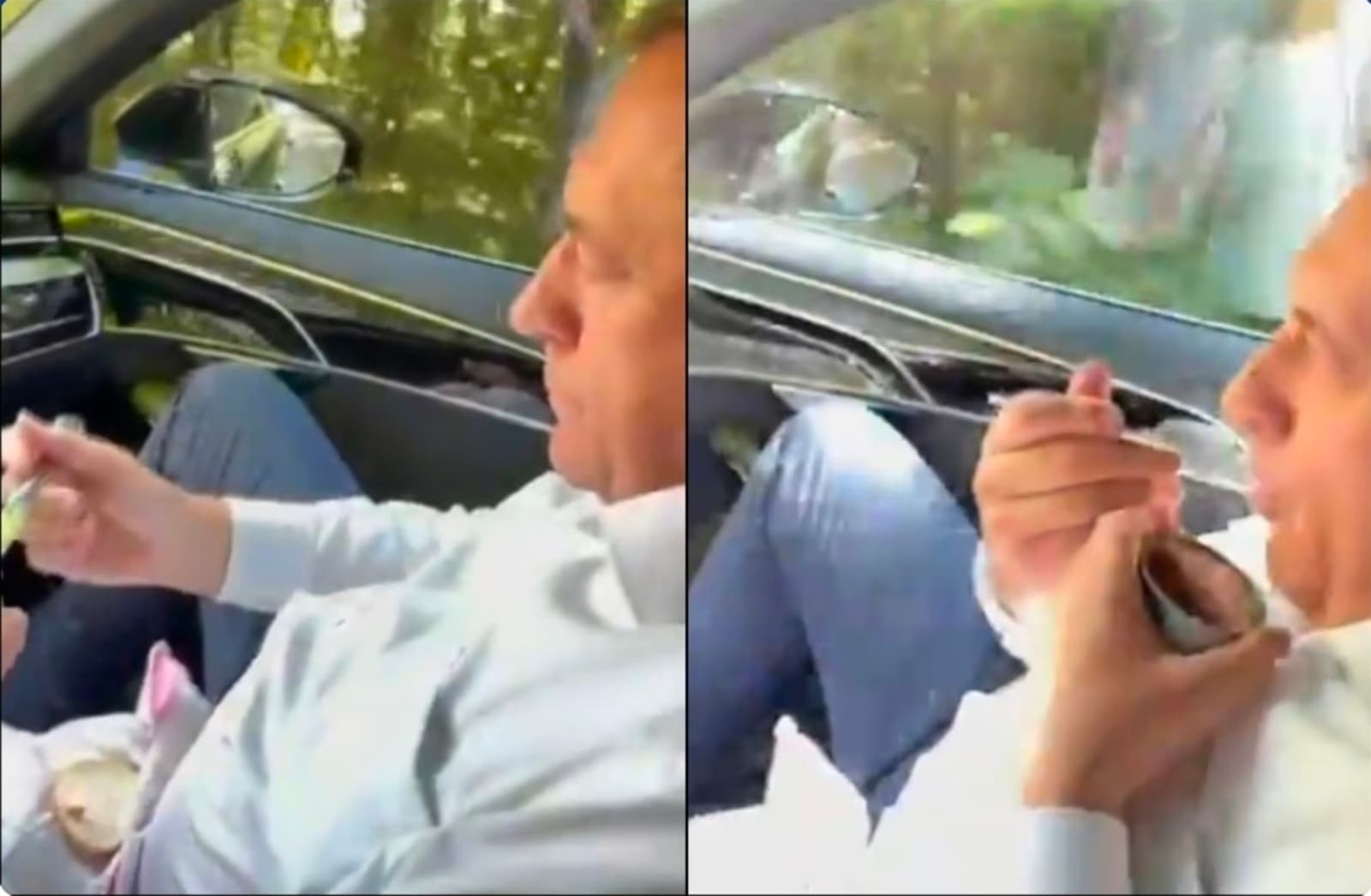 Dodik izazvao lavinu reakcija: U automobilu jeo mesni narezak - slika 1
