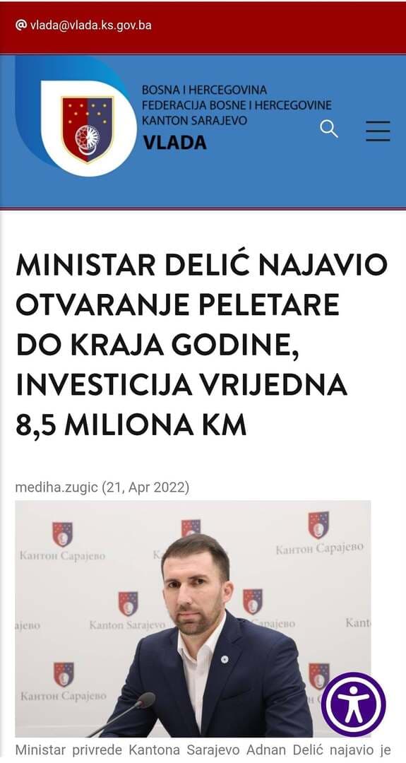 Gdje je peletara koju je najavljivao Adnan Delić? Projekt od 8,45 miliona KM i dalje mrtvo slovo na papiru - slika 1
