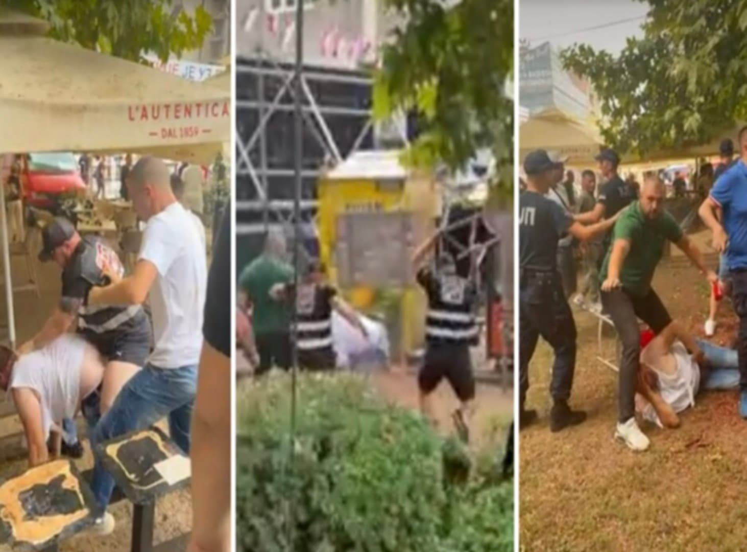 Vučićevi batinaši tukli građane u Užicu, nosili majice s likom Mladića - slika 1