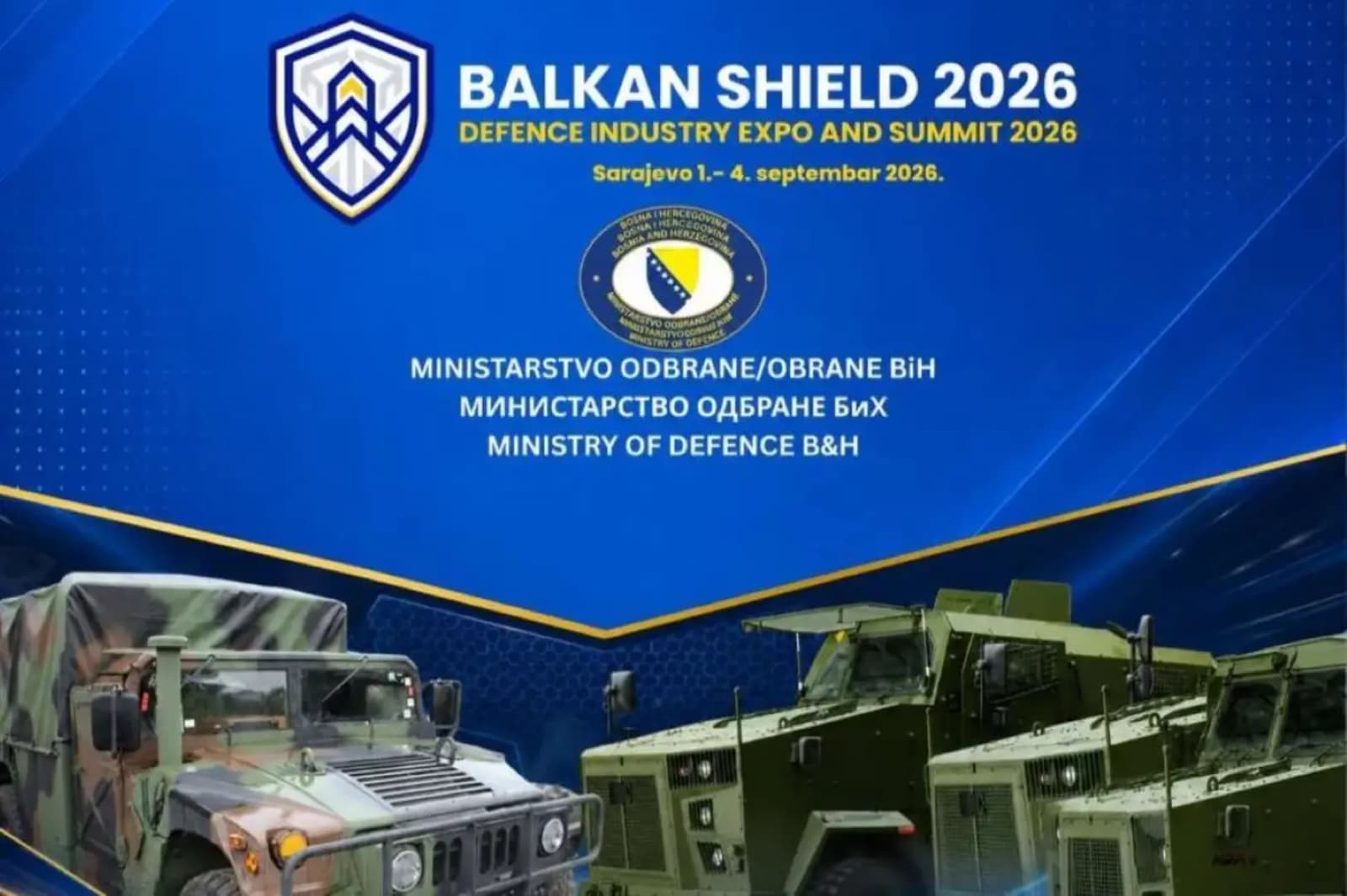 Sarajevo danas postaje centar namjenske industrije: Otvara se prvi sajam 'First Balkan Shield 2026' - slika 1