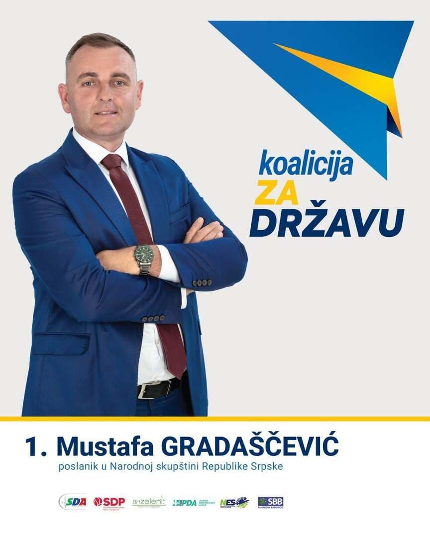 Gradaščević: Kandidat sam jer ne želim sjediti postrani i s tribina komentarisati procese - slika 1