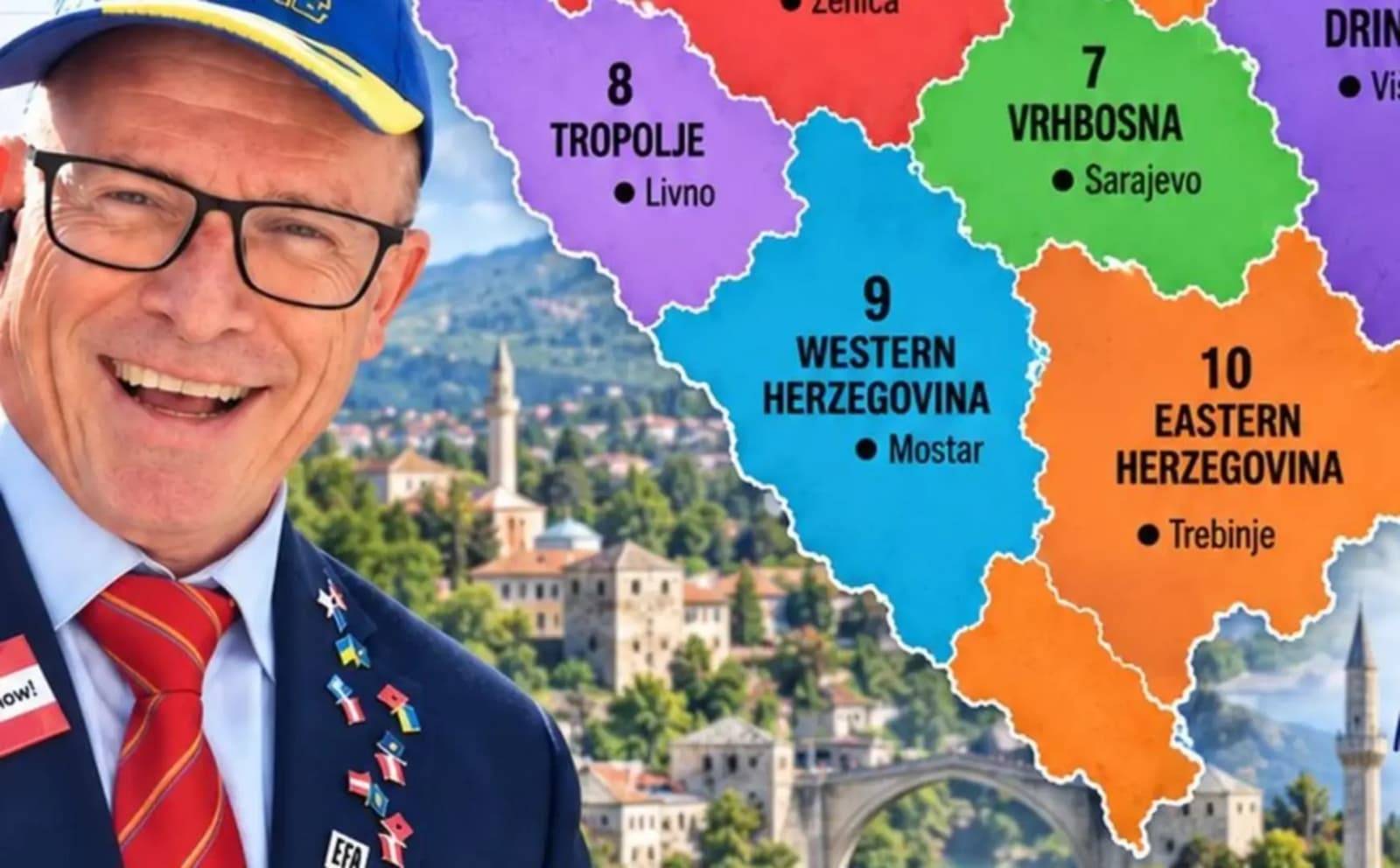 Iz Austrije stigao prijedlog novog uređenja BiH: Ukidanje entiteta i 10 saveznih država - slika 1