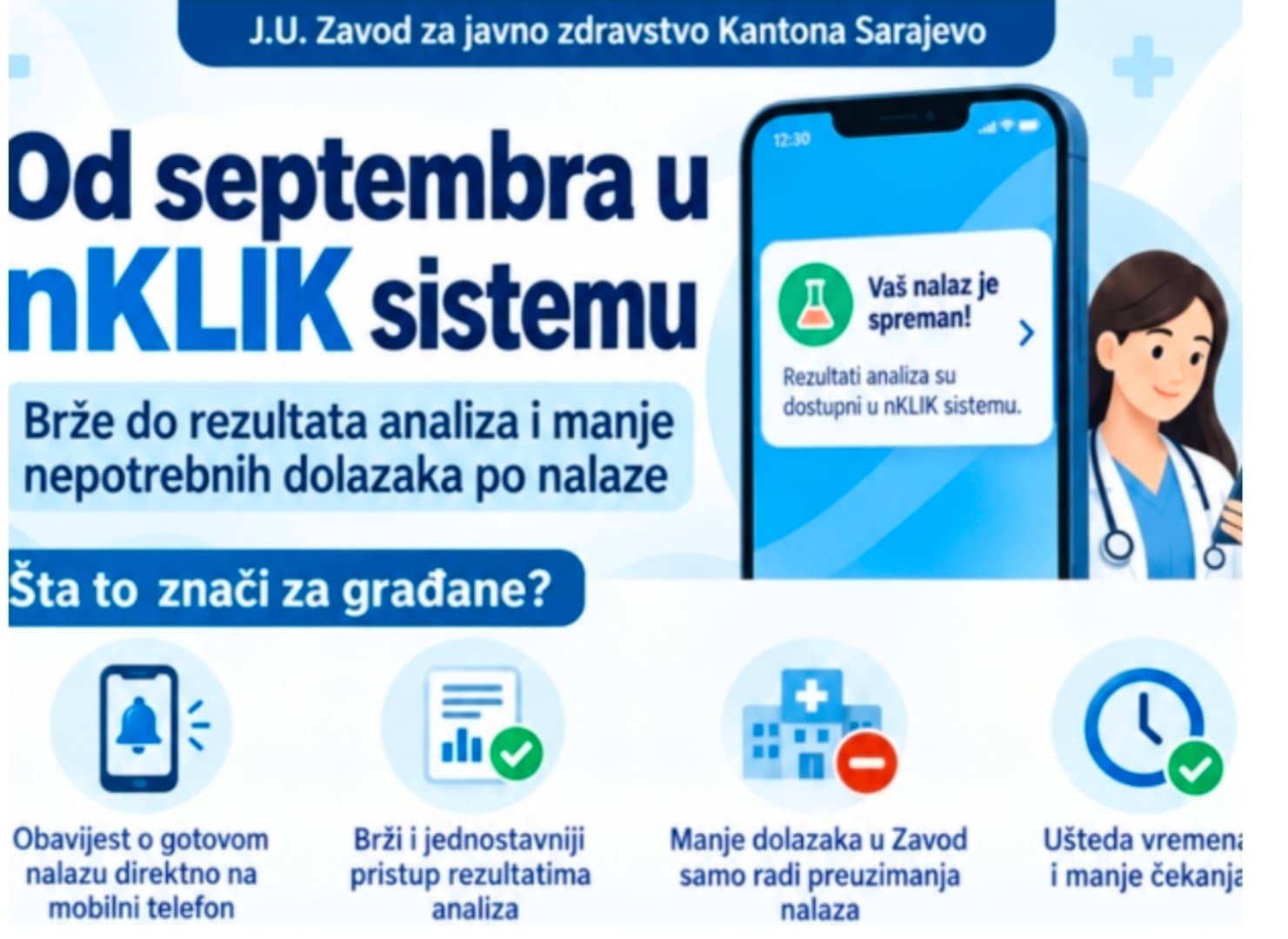 Zavod za javno zdravstvo KS uključen u nKLIK sistem - slika 1