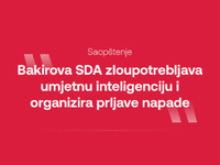 "Bakirova SDA zloupotrebljava umjetnu inteligenciju i organizira prljave napade"