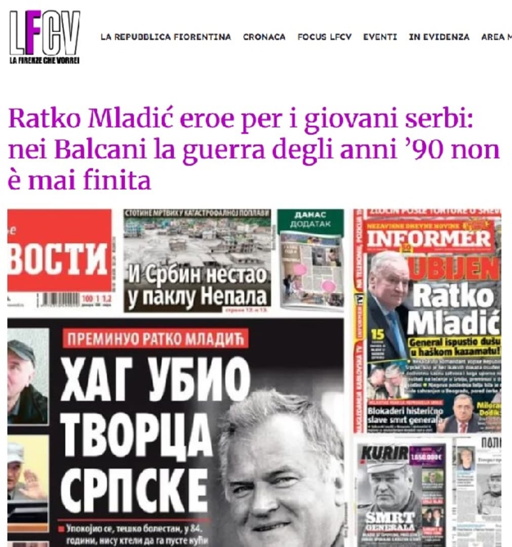 Italijanski portal: Mladić je za veliki dio mladih u Srbiji heroj, rat za sjećanje na Balkanu nije završen - slika 1