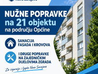 U Novom Sarajevu ove godine planirane nužne popravke na 21 stambenoj zgradi