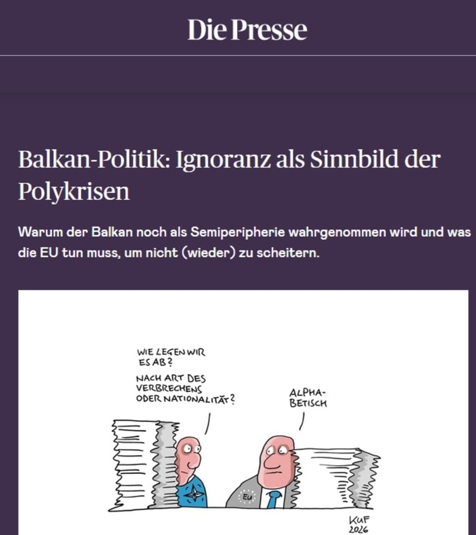Die Presse: EU je tolerirala etnonacionalizam, državna reforma u BiH ostala blokirana - slika 1