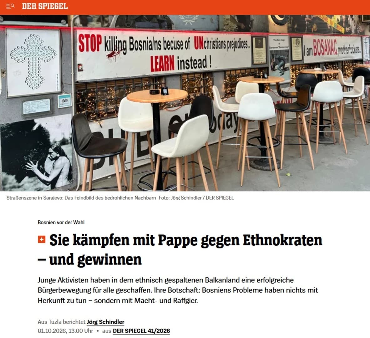 Der Spiegel iz Tuzle pred izbore: „Kartonom se bore protiv etnokrata – i pobjeđuju“ - slika 1