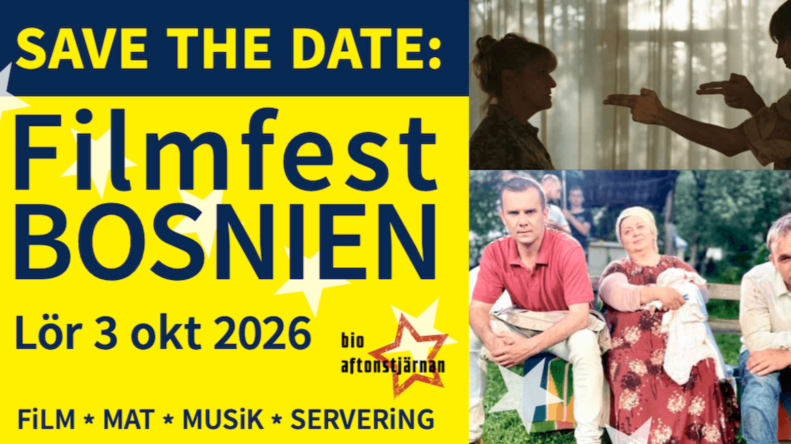 Geteborg danas u znaku Bosne: Filmovi i bosanska hrana na festivalu Aftonstjärnan - slika 1