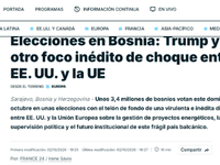 France 24: BiH postala poprište žestokog sukoba SAD-a i EU zbog energetike i političkog utjecaja
