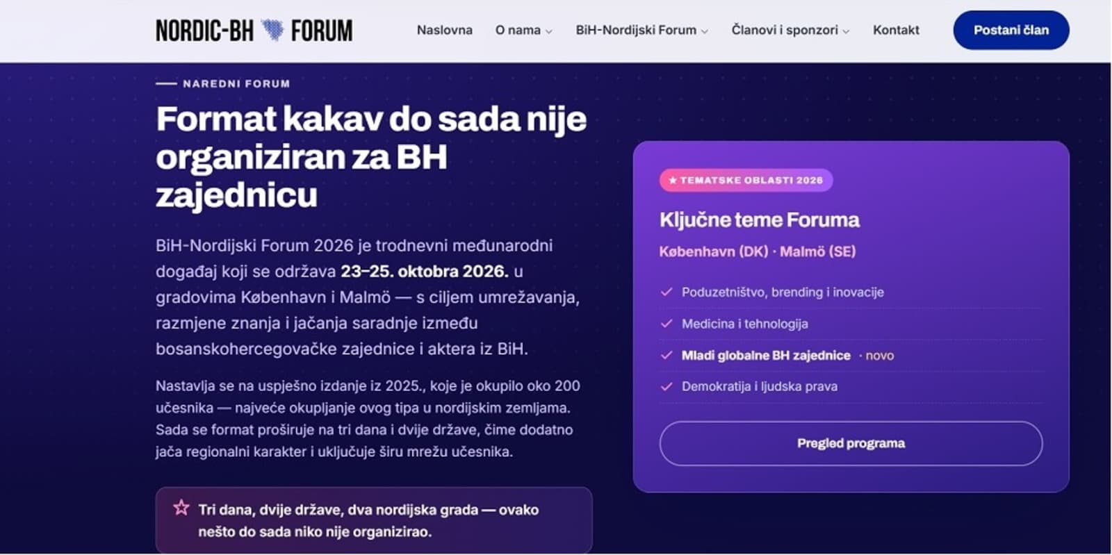 Više od 250 Bosanaca i Hercegovaca okupit će se u Danskoj i Švedskoj: Veliki forum bh. dijaspore - slika 1