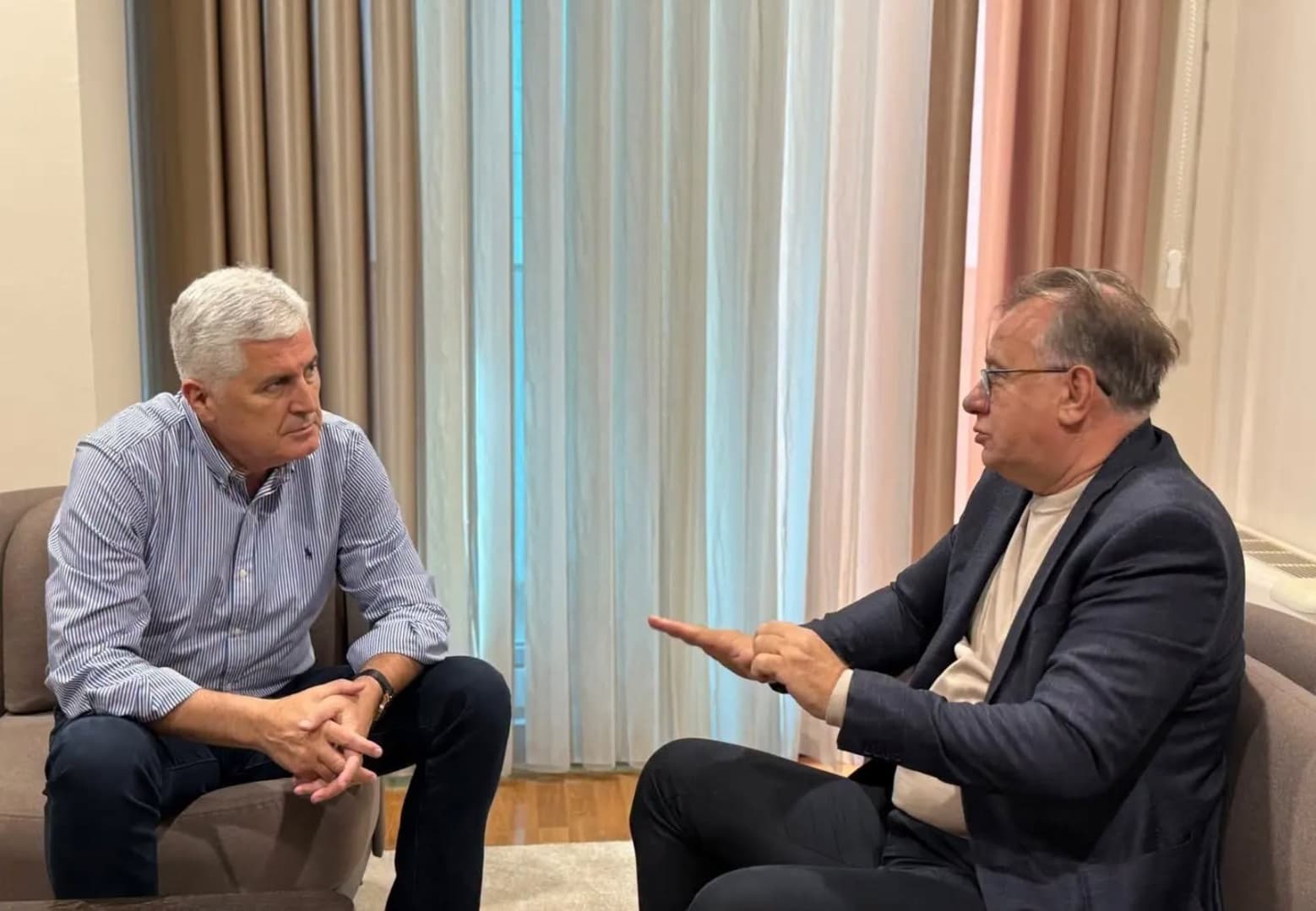 Čović i Nikšić razgovarali u Mostaru o formiranju nove vlasti nakon izbora - slika 1