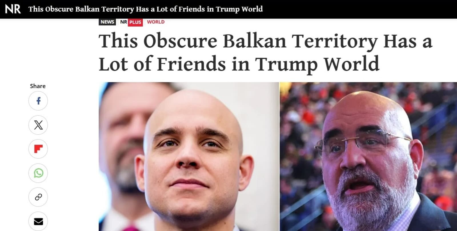 National Review: Dodikovi lobisti iz Trumpovog kruga otvaraju vrata za rušenje Dejtona - slika 1