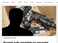 Policajac iz Ilijaša upetljan u šverc oružjem u Švedskoj