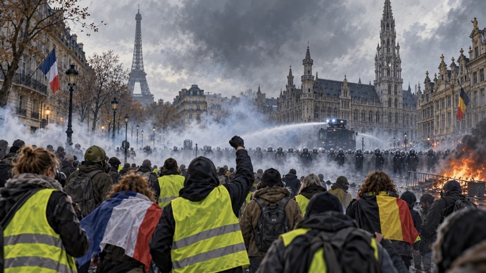 Neredi u Francuskoj i Belgiji: Suzavac na ulicama, demonstranti upali u gradsku vijećnicu u Marseju - slika 1