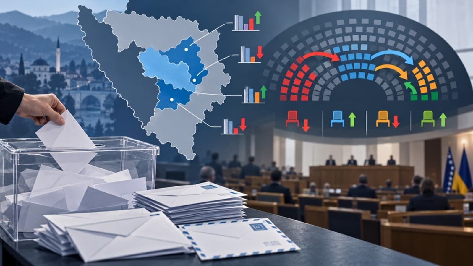 Glasovi iz inostranstva promijenili raspodjelu mandata u četiri kantona i Parlamentu FBiH: SDA raste, SDP i NiP padaju - slika 1
