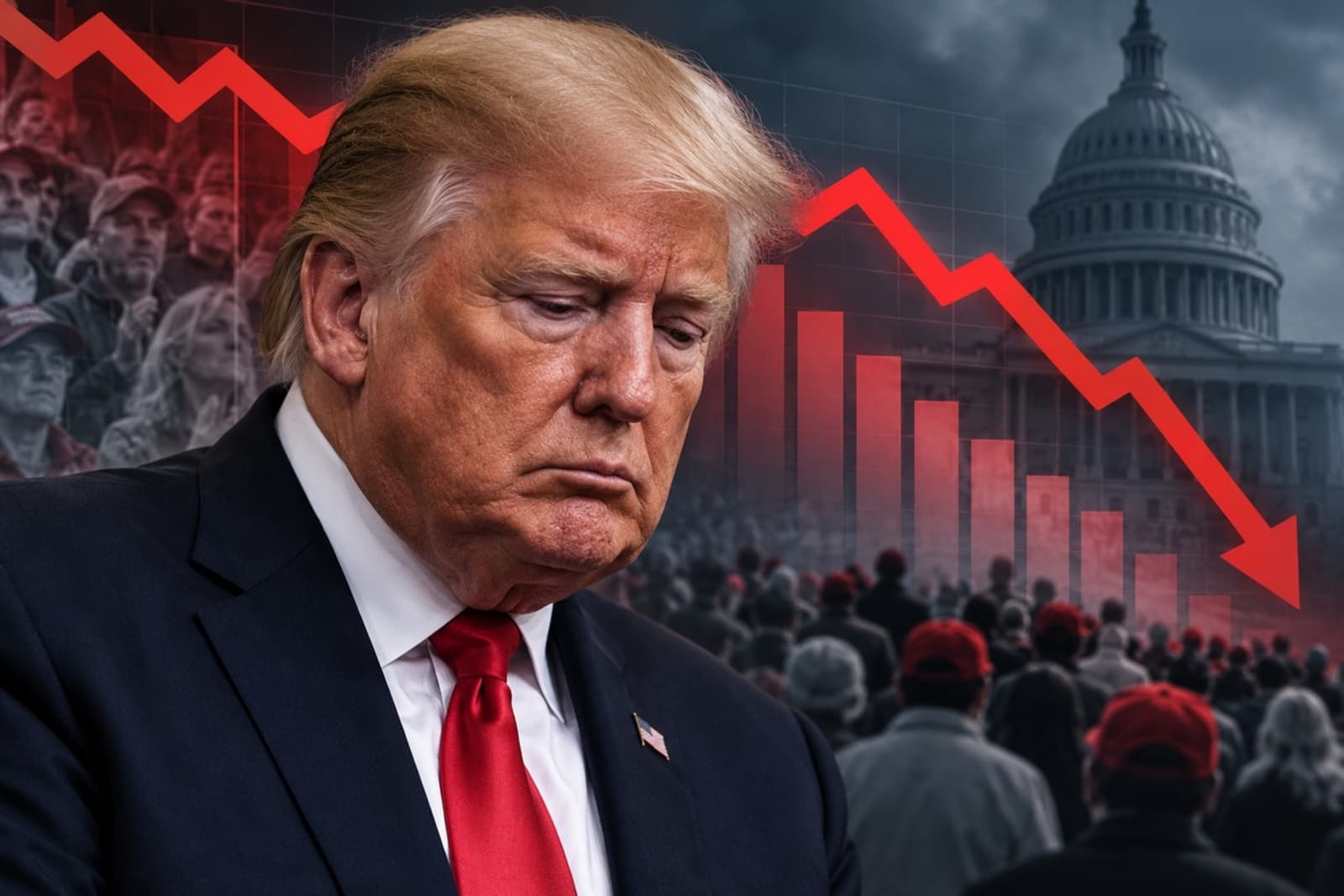 Trumpova popularnost na rekordno niskom nivou - slika 1