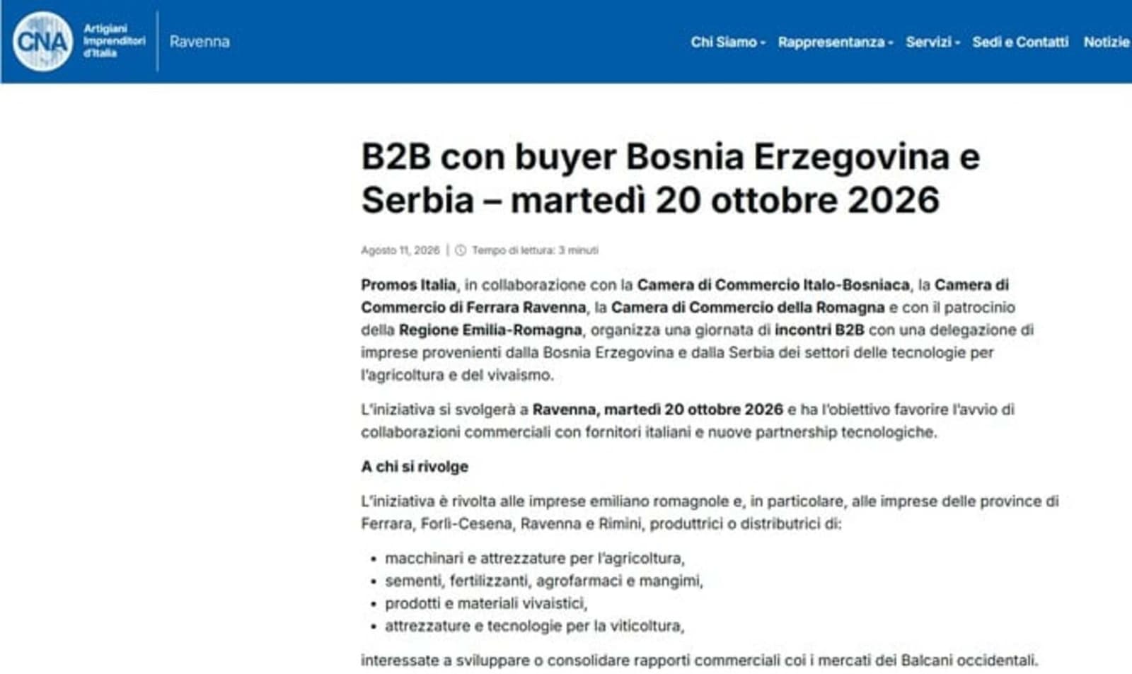 Bh. privrednici u Italiji traže nove poslovne partnere: Susreti kompanija iz BiH, Srbije i Emilije-Romanje - slika 1