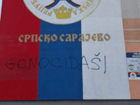 Sarajlija osumnjičen da je na zidu u Istočnom Sarajevu napisao "genocidaši"