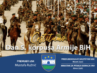 Obilježava se 34. godišnjica formiranja Petog korpusa Armije RBiH: Centralna manifestacija u Ključu