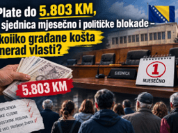 Plate do 5.803 KM, 1 sjednica mjesečno i političke blokade – koliko građane košta nerad vlasti?