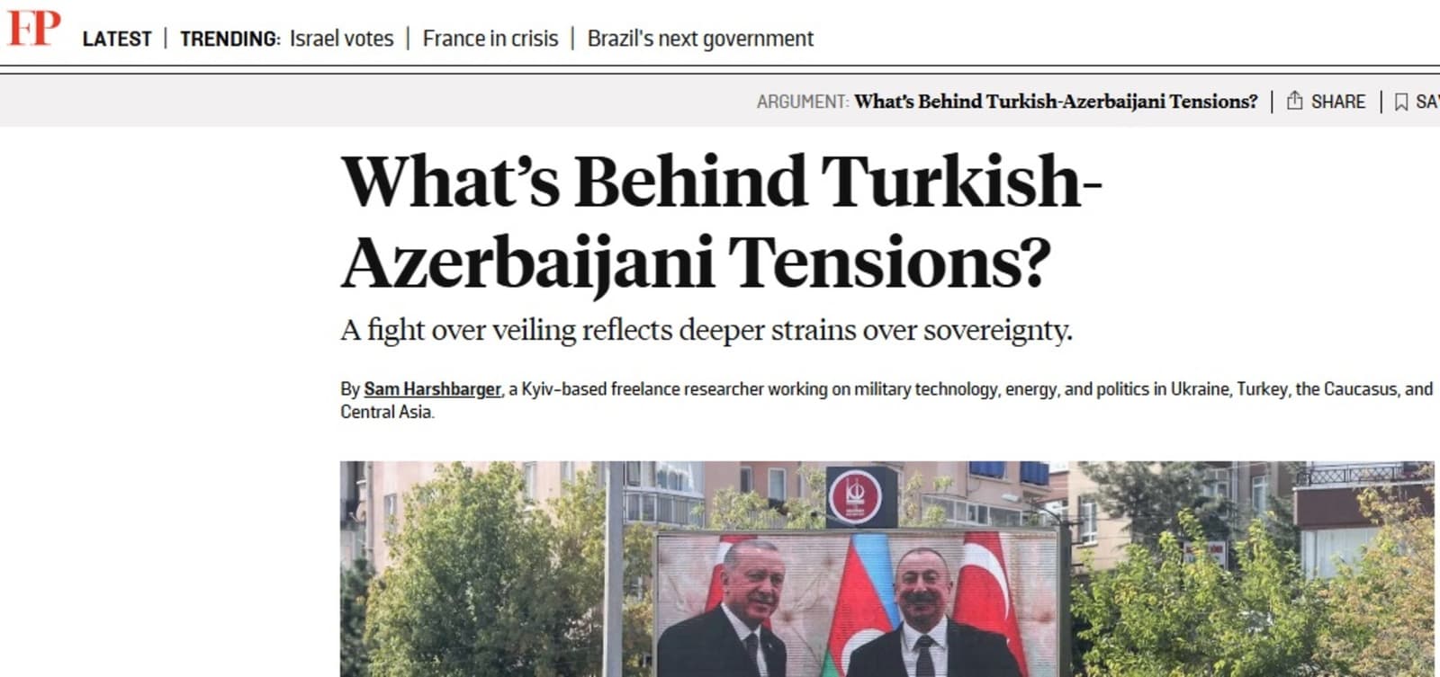 Foreign Policy: Puca li savez Turske i Azerbejdžana? Iza sukoba oko hidžaba krije se mnogo ozbiljnija borba za moć - slika 1