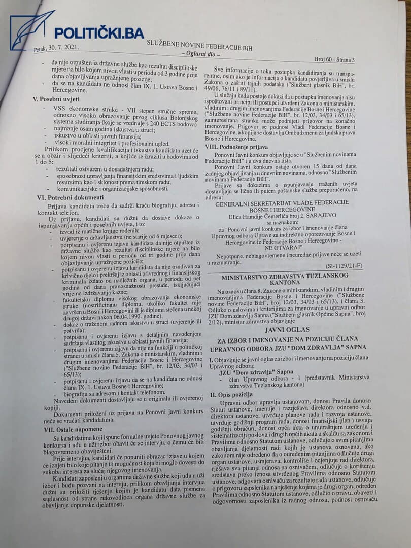 Nikšić odlučio: Upravni odbor UIO ostat će bez jedinog Bošnjaka!? - slika 3