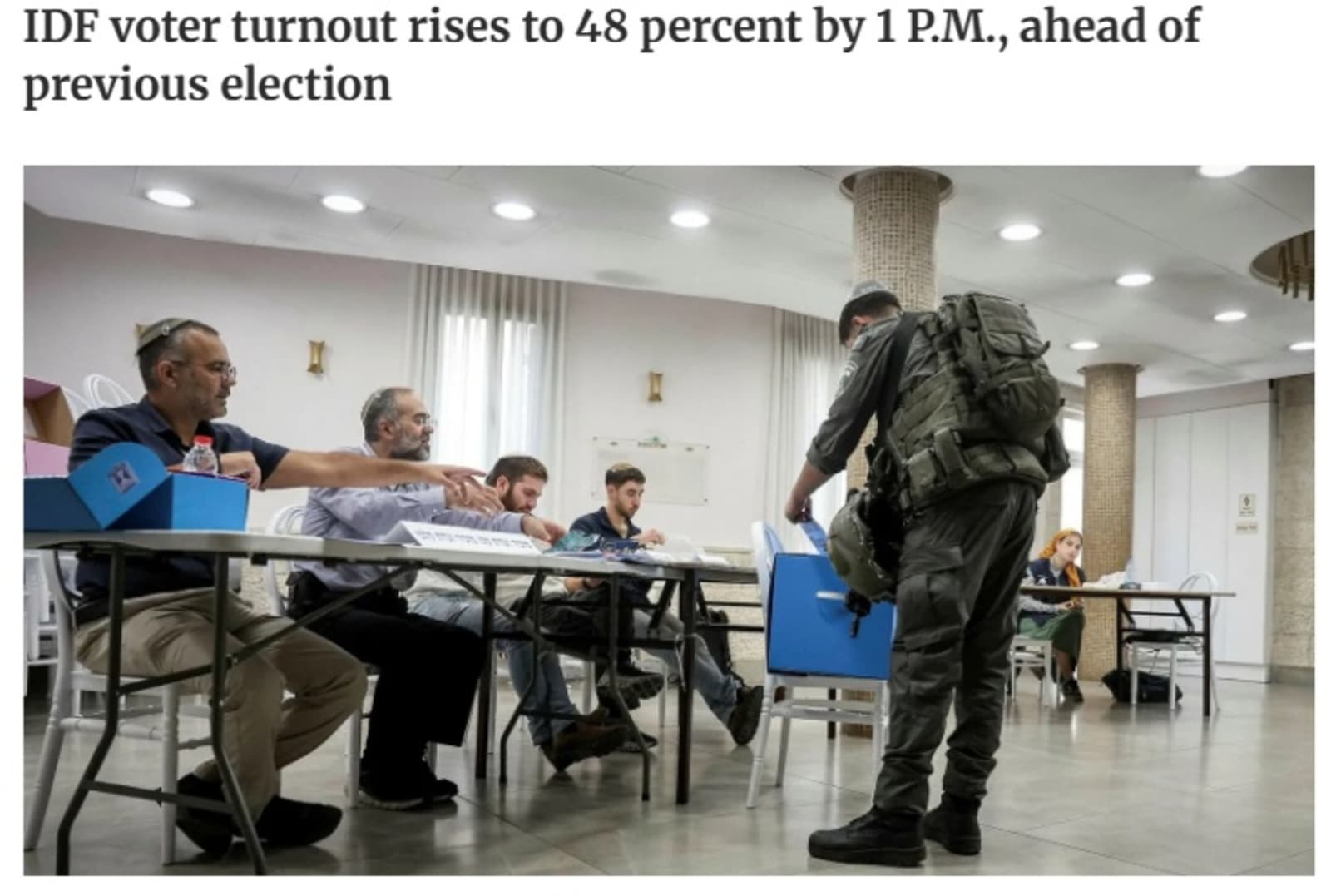 Ogromna izlaznost na izborima u IzraeluNetanyahu u panici - slika 1