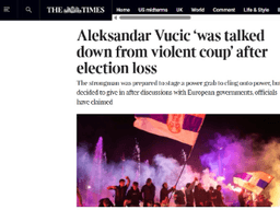 The Times: Vučić navodno pripremao nasilno zadržavanje vlasti, pa odustao nakon poziva iz Evrope